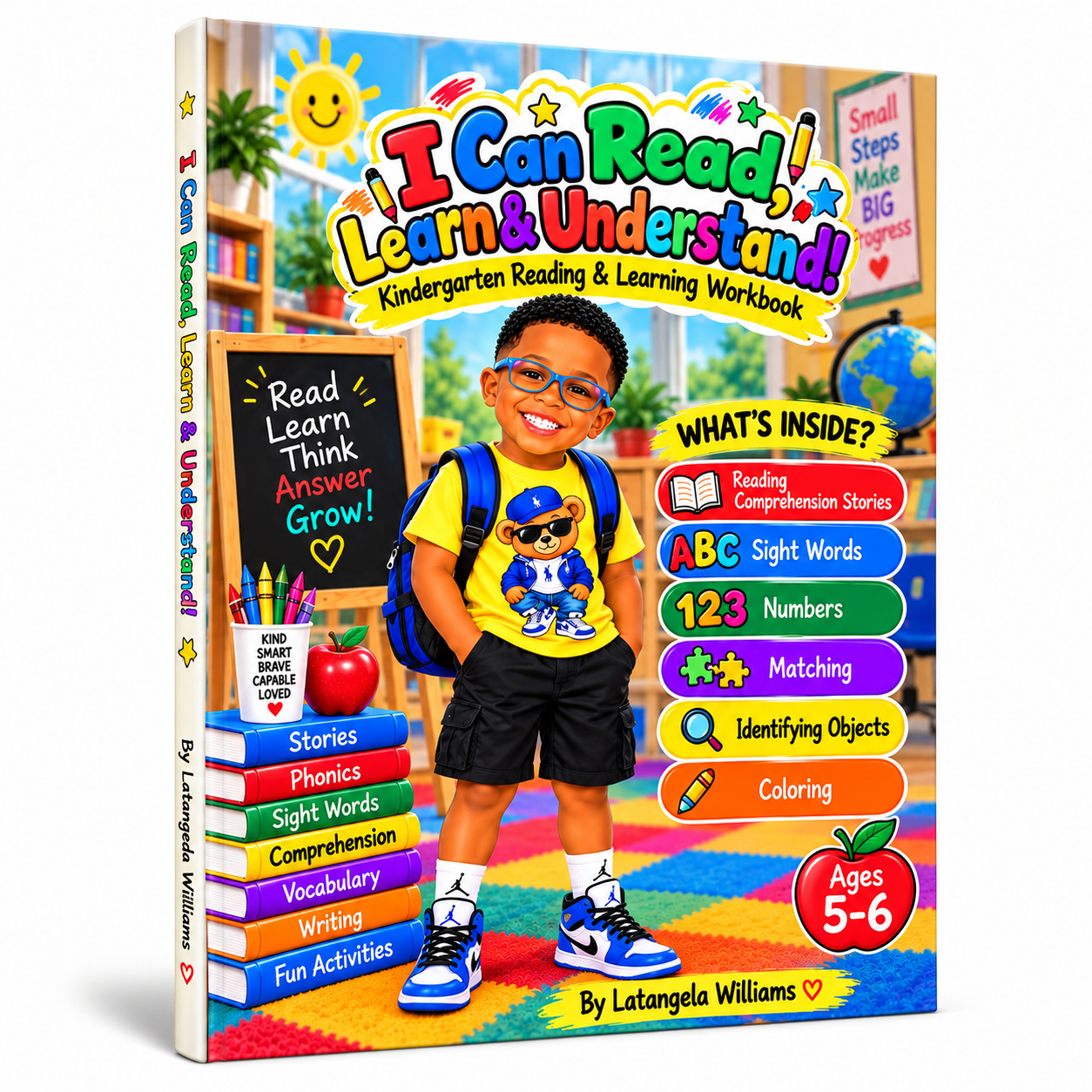I Can Read, Learn, and Understand: Kindergarten Reading & Learning Workbook
